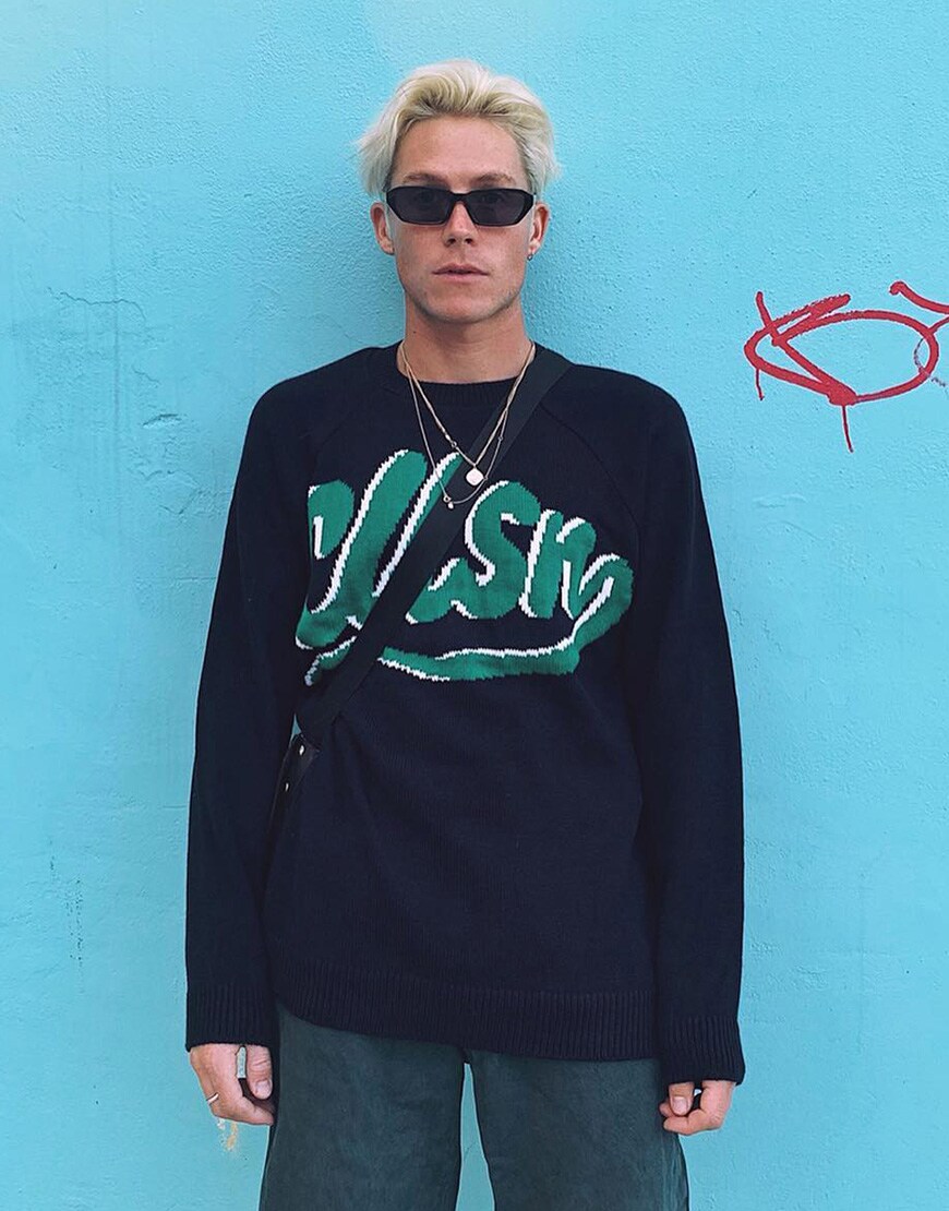 ASOS Insider Jono wearing a long-sleeved COLLUSION jumper | ASOS Style Feed