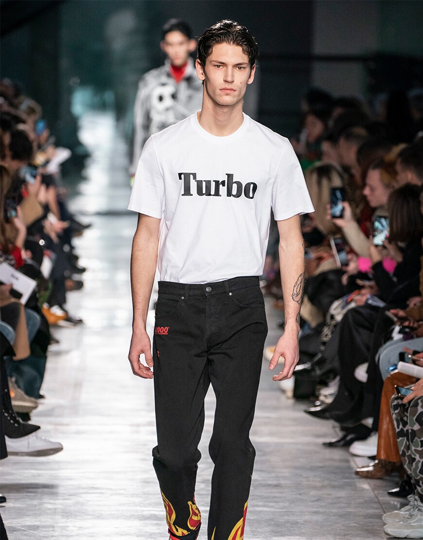 t-shirt blanc msgm
