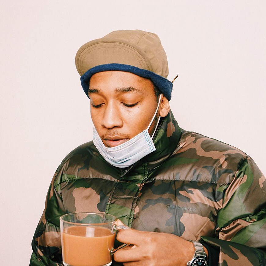 A picture of the rapper Just Banco.