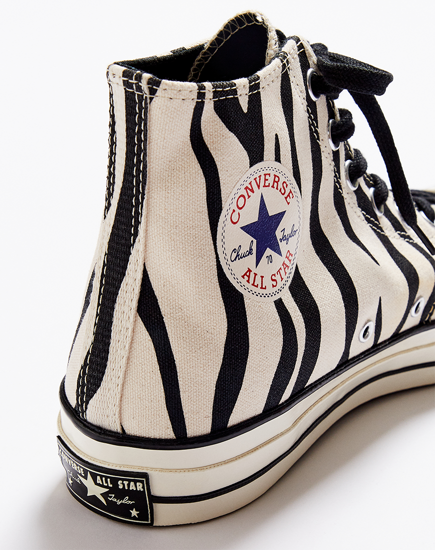 chuck 70 archive print high top zebra