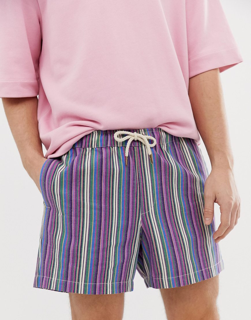 ASOS DESIGN jacquard stripe shorts | ASOS Style Feed