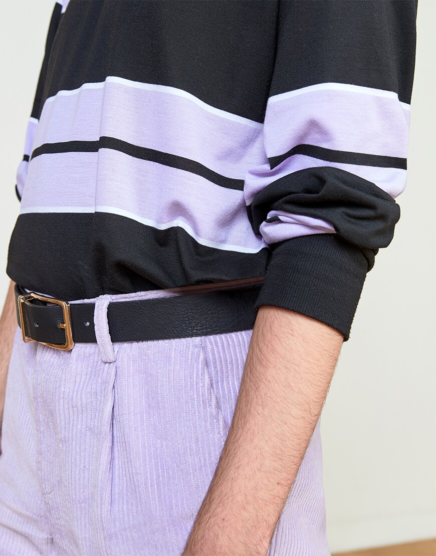 Matt wearing lilac trousers on ASOS | ASOS Style Feed