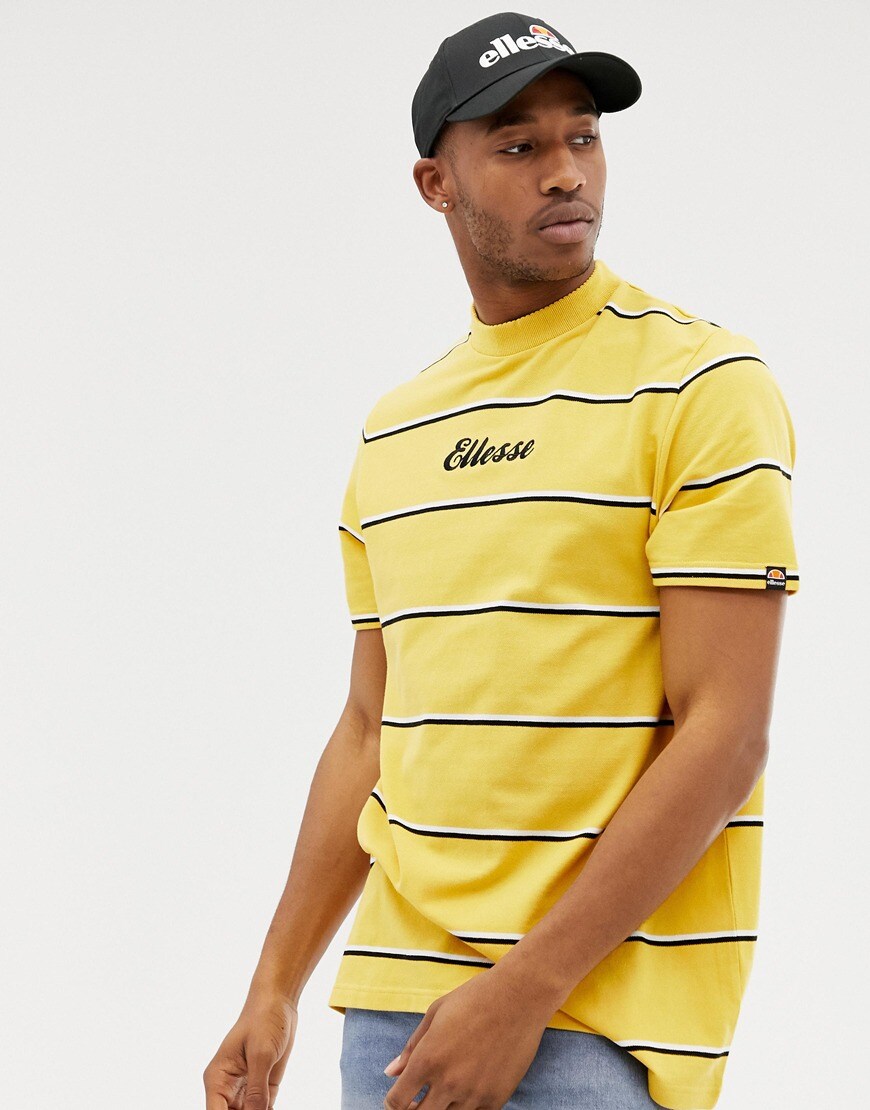 ellesse Conte striped T-shirt with logo | ASOS Style Feed