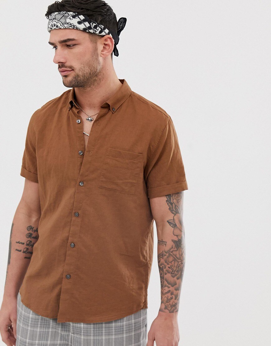 River Island linen shirt | ASOS Style Feed