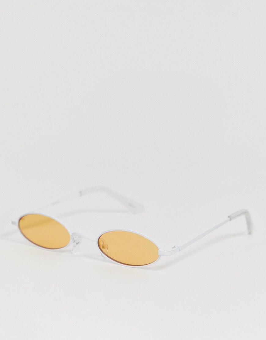 ASOS Design - Lunettes de soleil ovales fines en métal avec verres orange 13,99 €