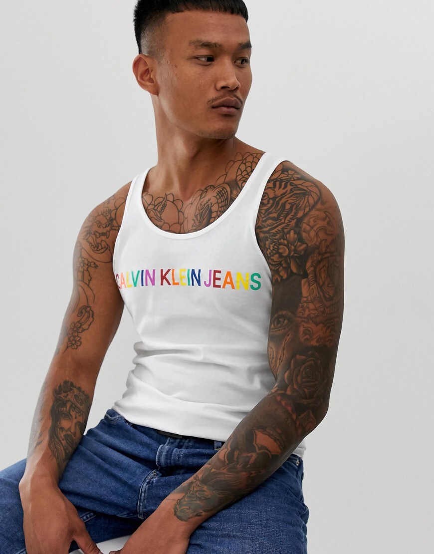 Calvin Klein Jeans Pride logo vest | ASOS Style Feed