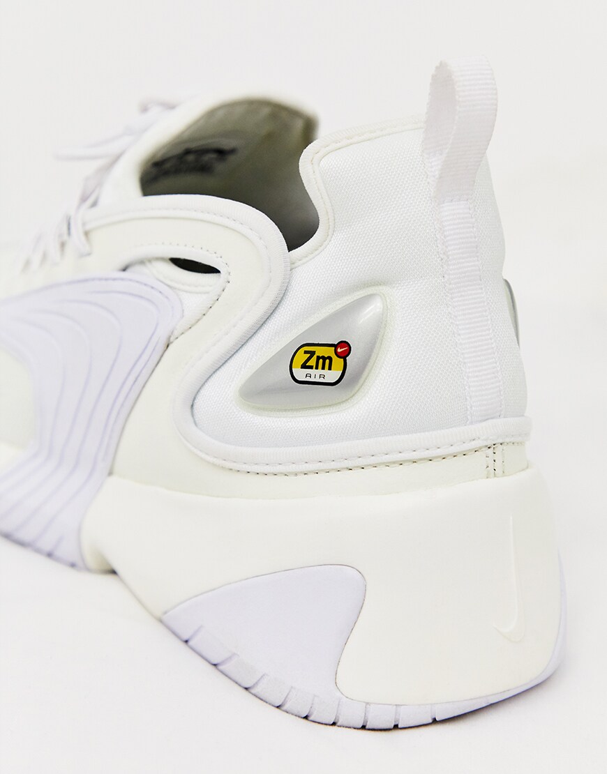 Nike Zoom 2K trainers in triple white | ASOS Style Feed