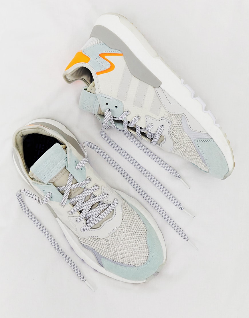 adidas Originals nite jogger reflective trainers in white | ASOS Style Feed