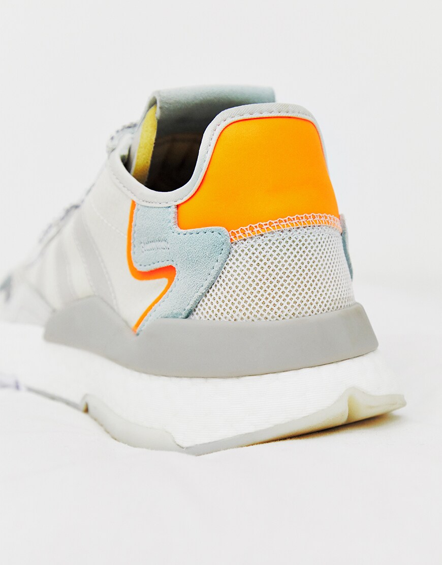 adidas Originals nite jogger reflective trainers in white | ASOS STyle Feed