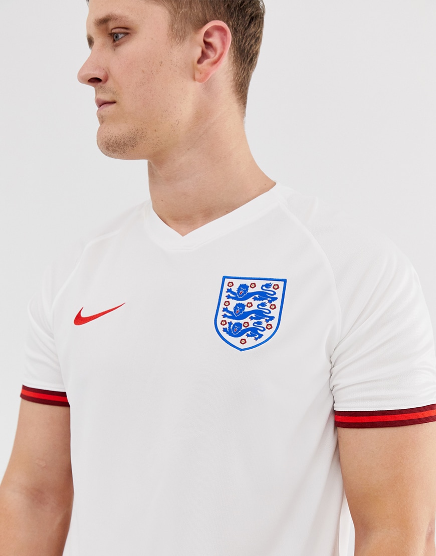 A picture of an ASOSer wearing the Nike England home strip. Available at ASOS.