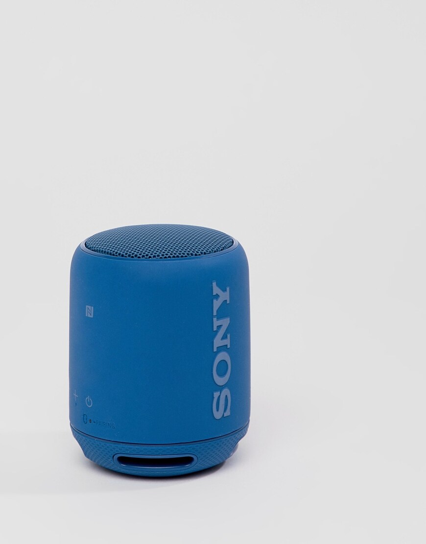 A picture of a blue portable speaker by Sony. Available at ASOS.