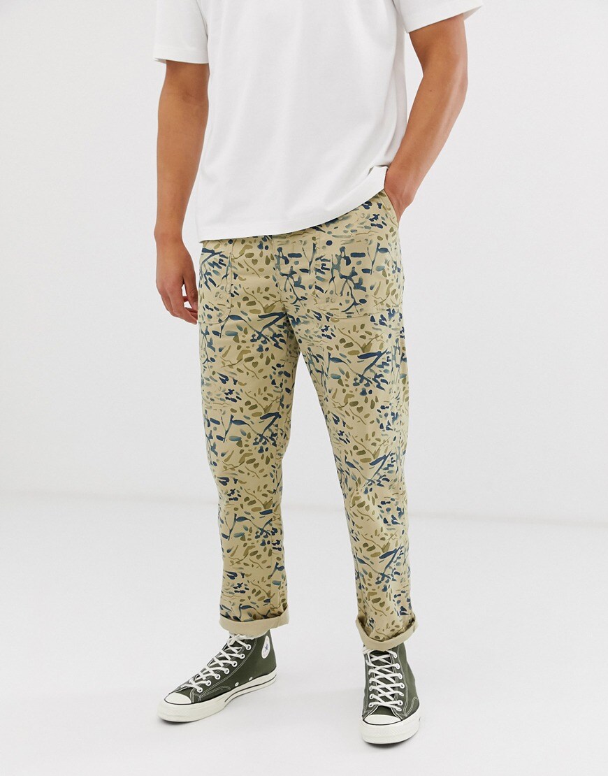 ASOS DESIGN - Pantalon fonctionnel à imprimé style aquarelle