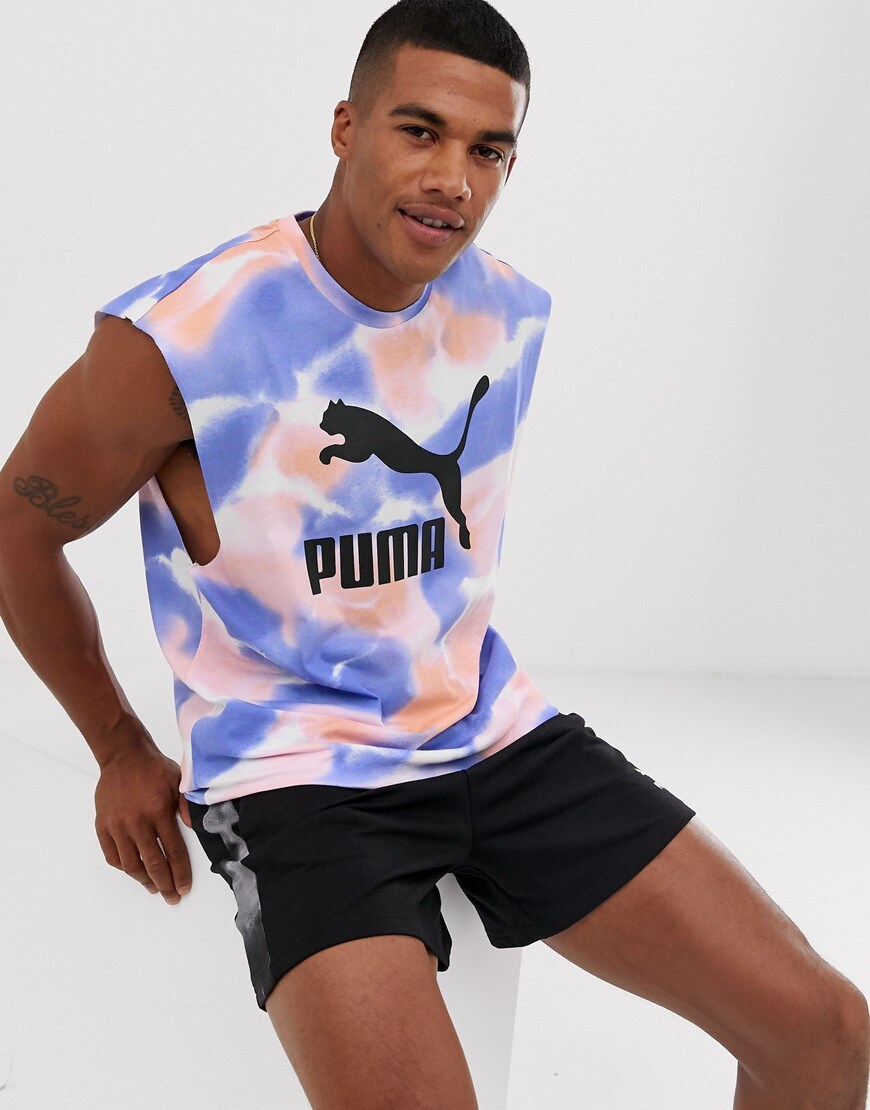 Puma - Débardeur effet tie-dye - Multicolore