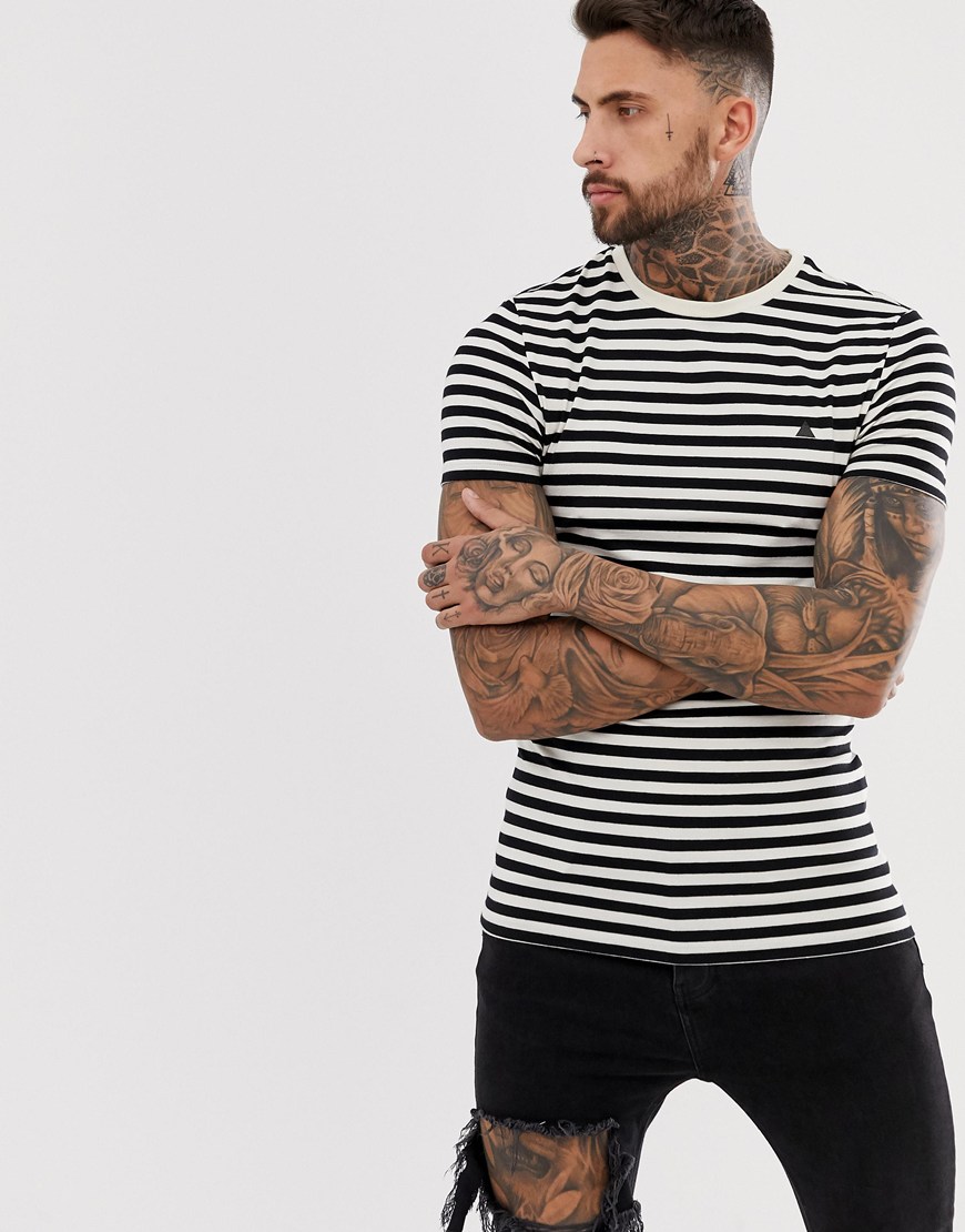 ASOS DESIGN muscle-fit striped T-shirt | ASOS Style Feed