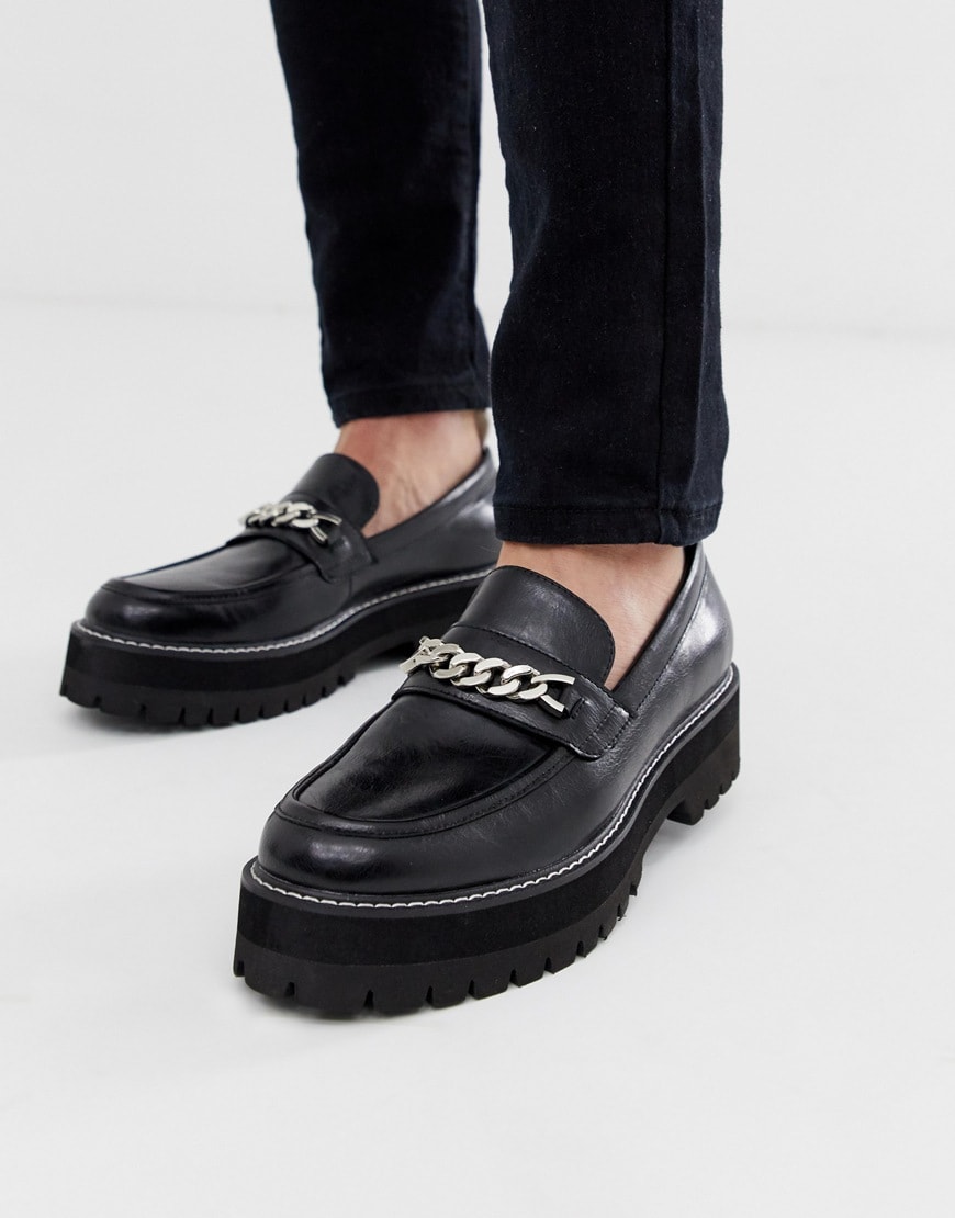 ASOS DESIGN loafers with chain detail | ASOS Style Feed