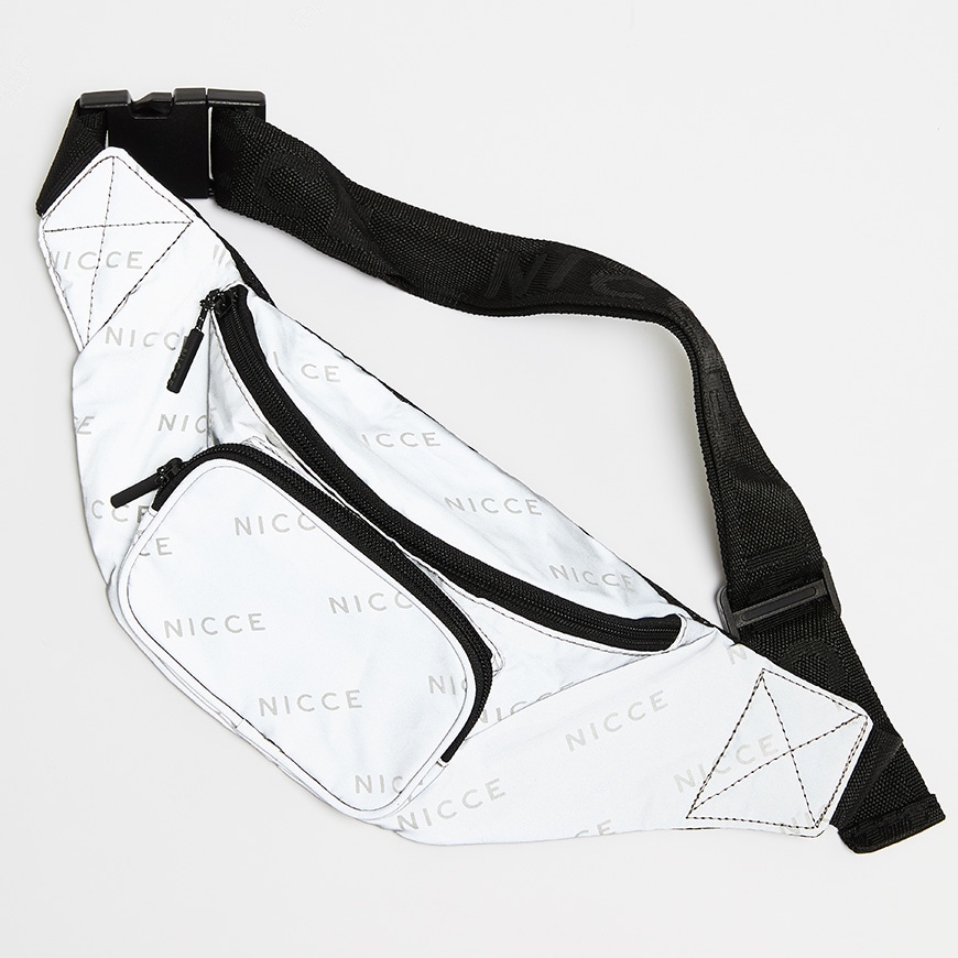 A picture of a reflective bum bag by Nicce. Available at ASOS.