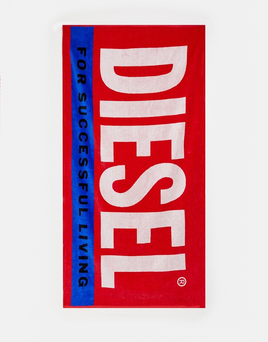 Diesel logo beach towel | ASOS Style Feed