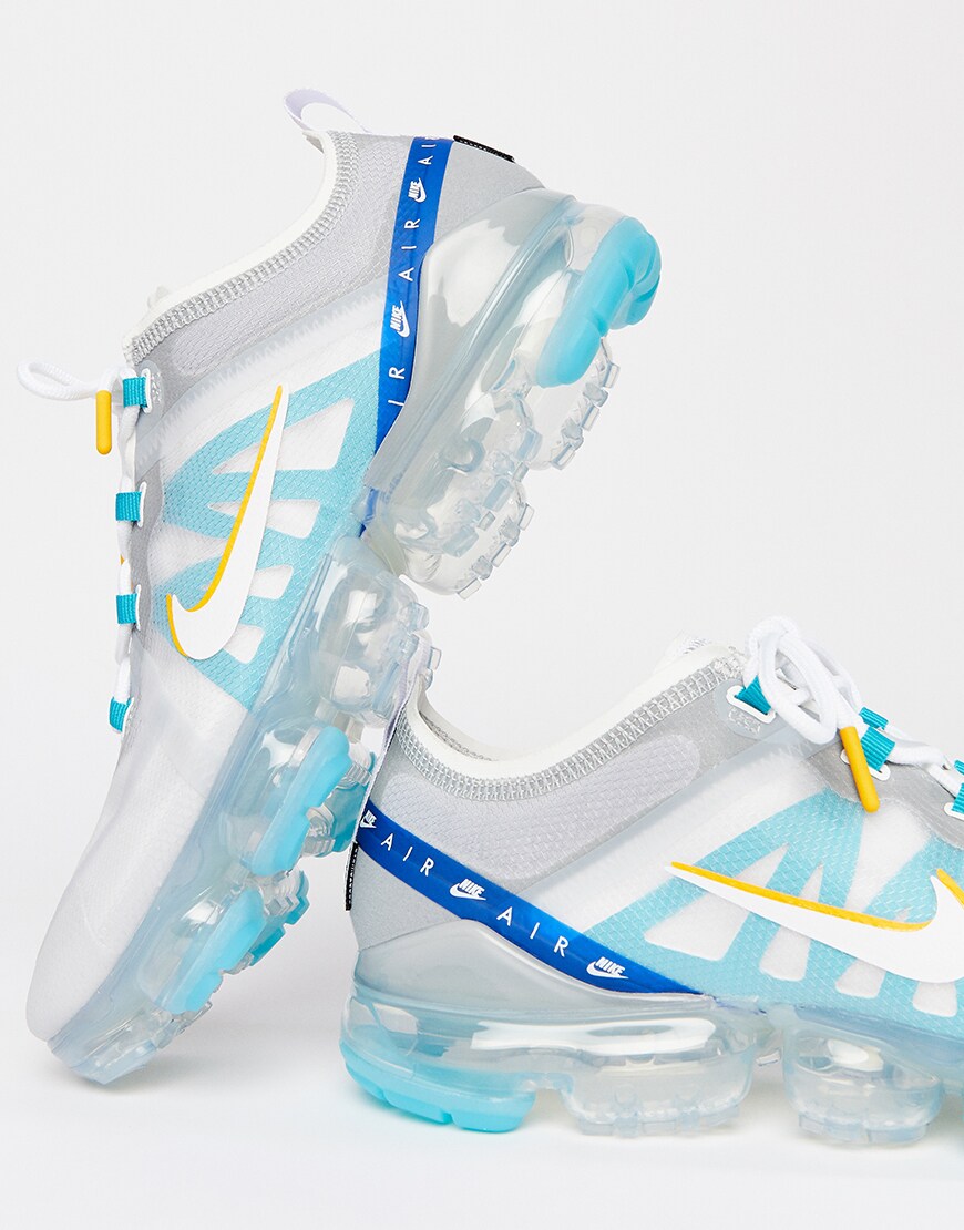 A picture of a pair of Nike Air Vapormax trainers. Available at ASOS.