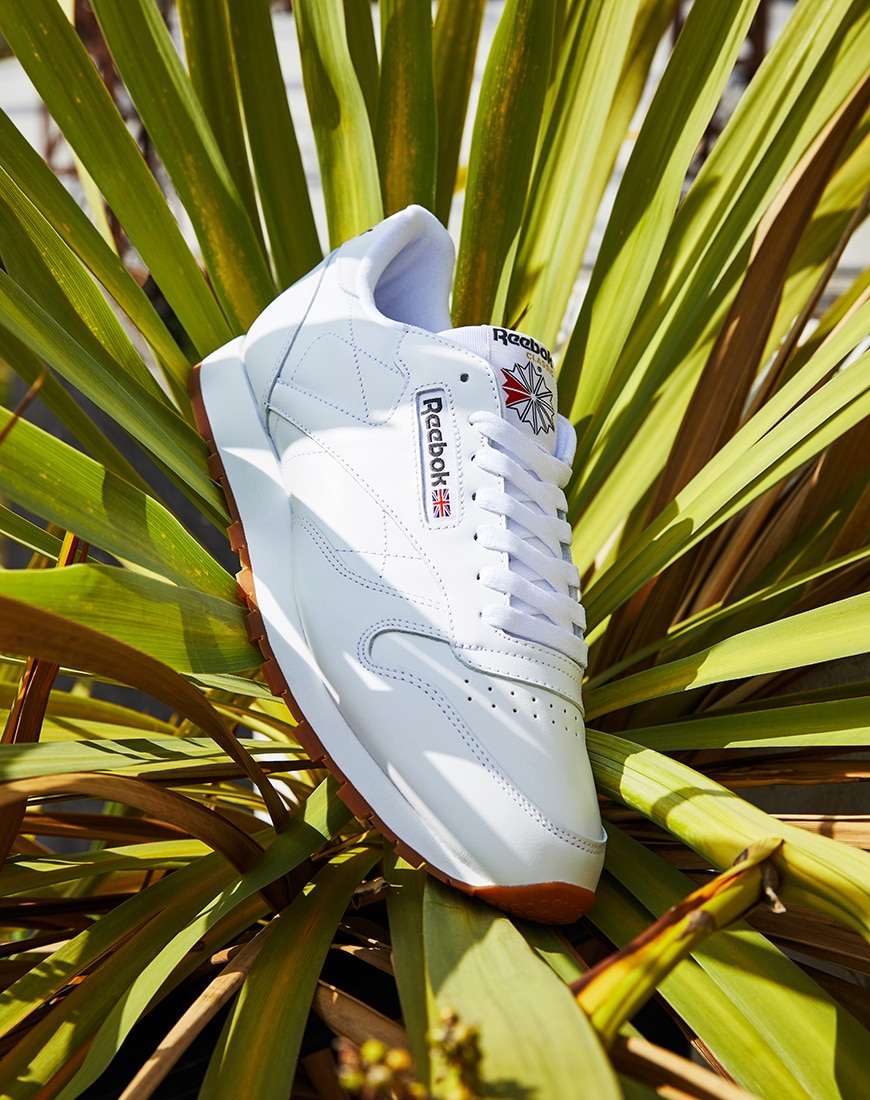A picture of a Reebok Classic Leather trainer. Available at ASOS.