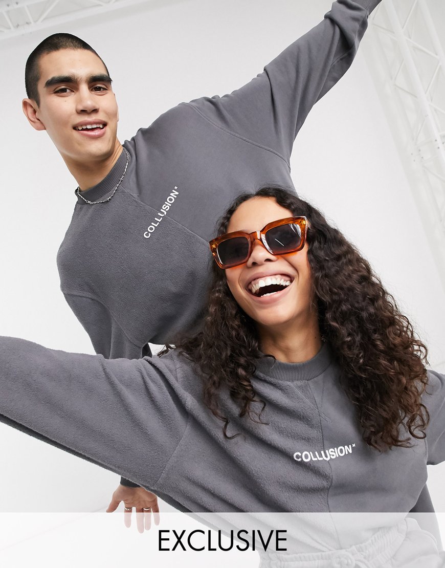 COLLUSION unisex reverse fabric sweats | ASOS Style Feed