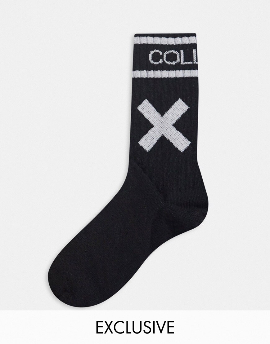 COLLUSION unisex logo socks | ASOS Style Feed