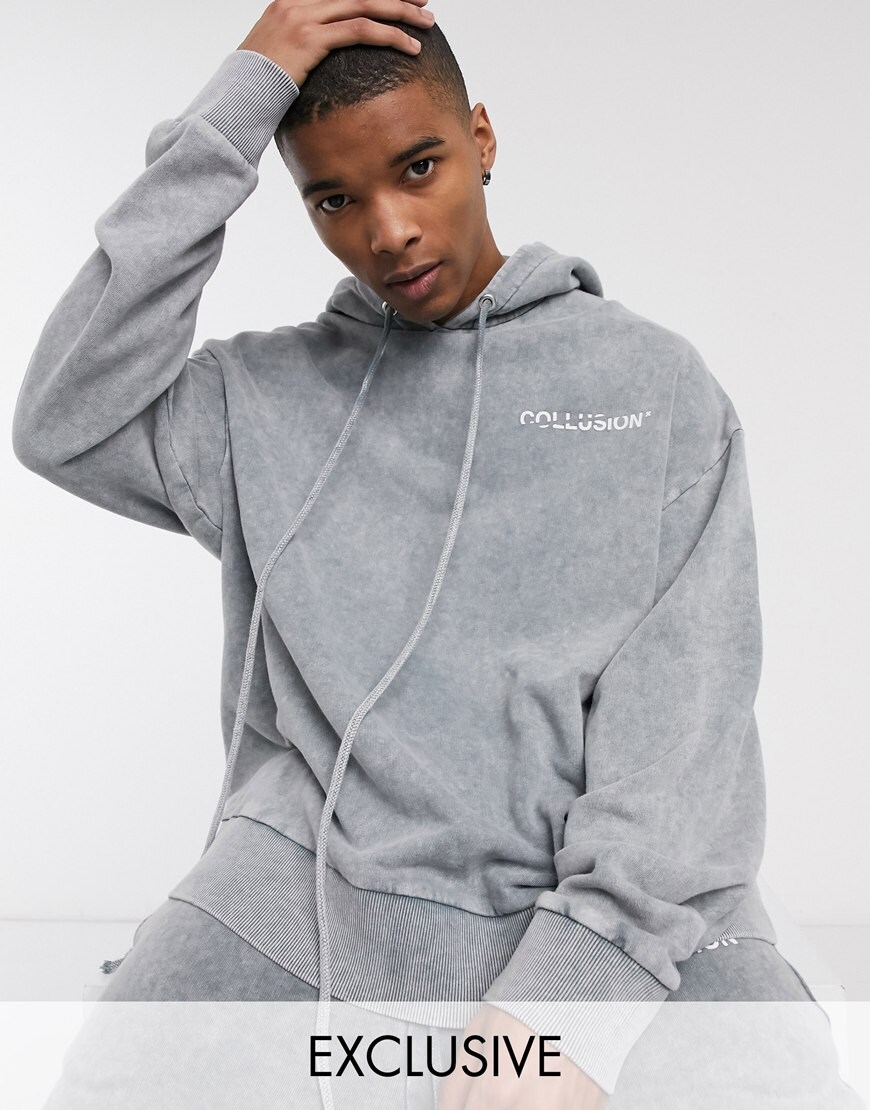 COLLUSION washed grey trackset | ASOS Style Feed