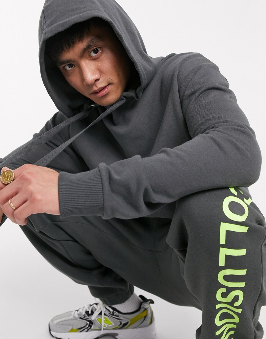COLLUSION hoodie in charcoal | ASOS Style Feed