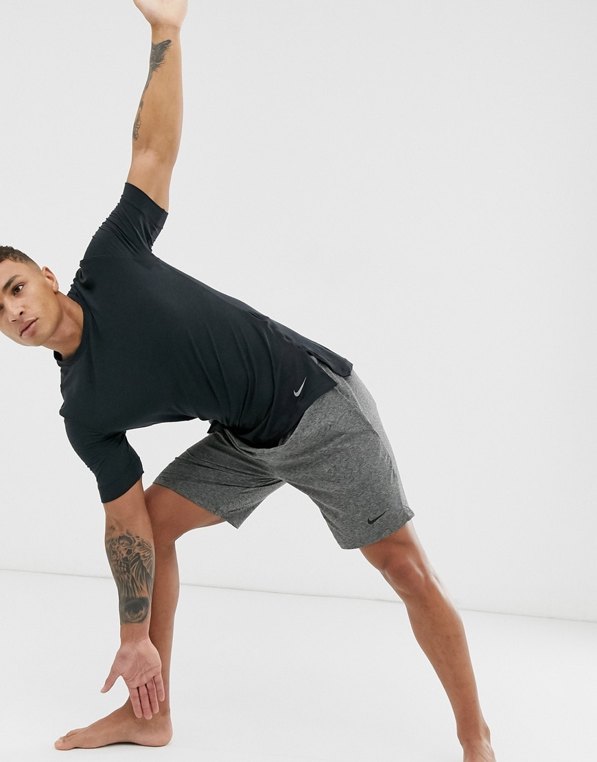 Nike Yoga shorts in dark grey | ASOS