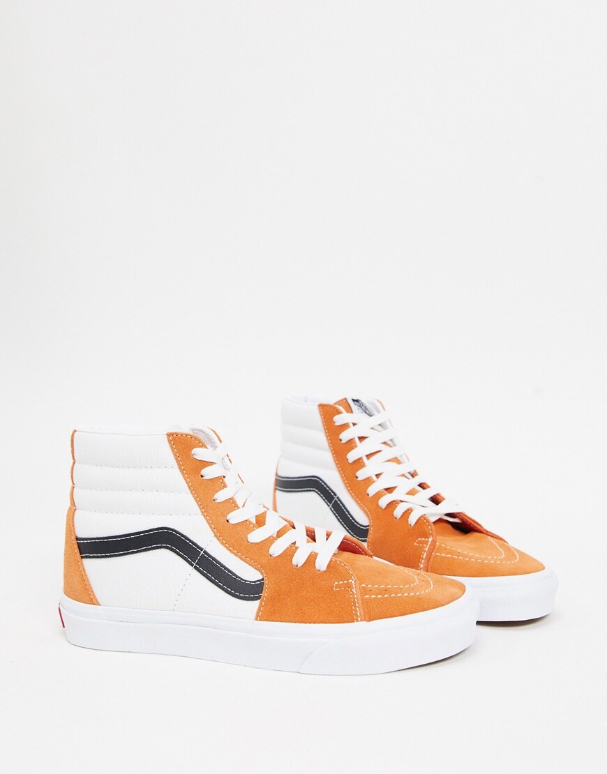 Vans Anaheim SK8 Hi trainers in beige and apricot. Available at ASOS.