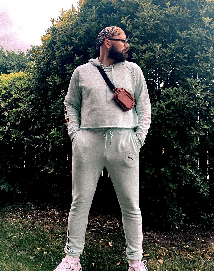 An ASOSer wearing a bandana and a tracksuit | ASOS Style Fee