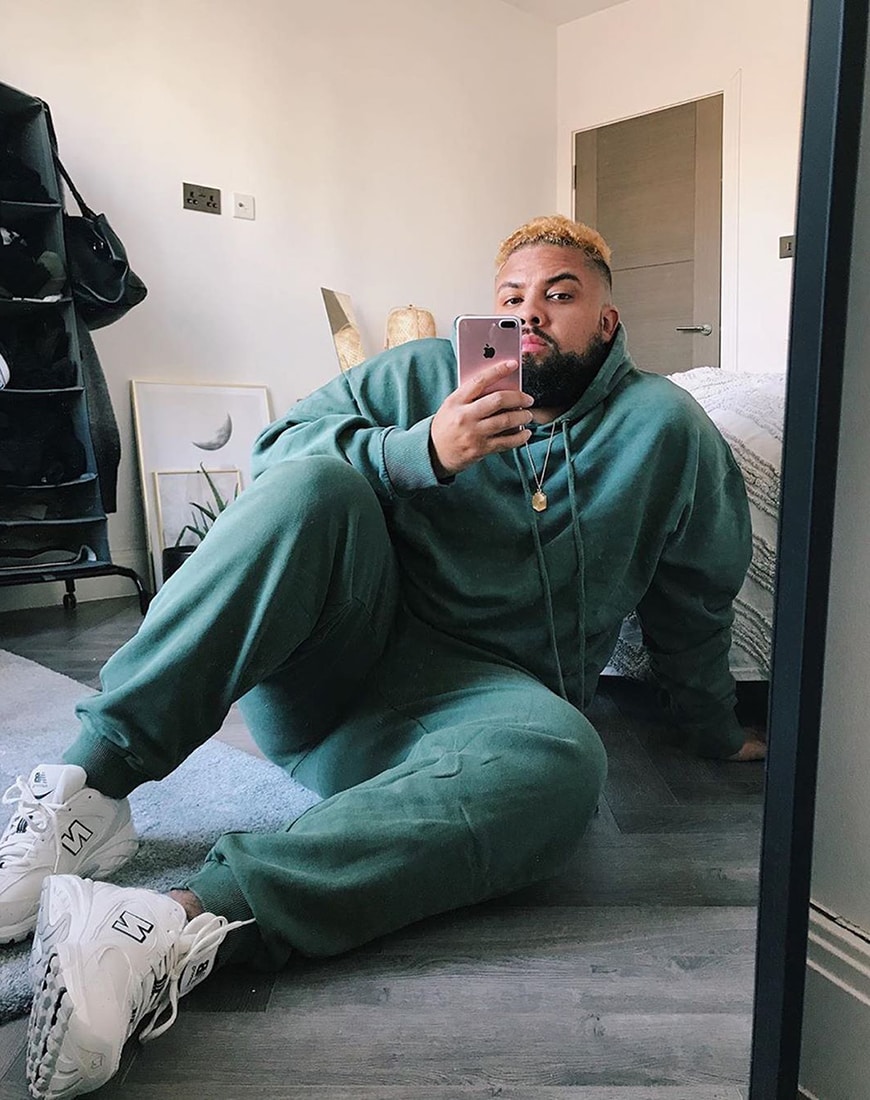 A picture of a man wearing a hoodie-and-joggers co-ord. Available at ASOS | ASOS Style Feed
