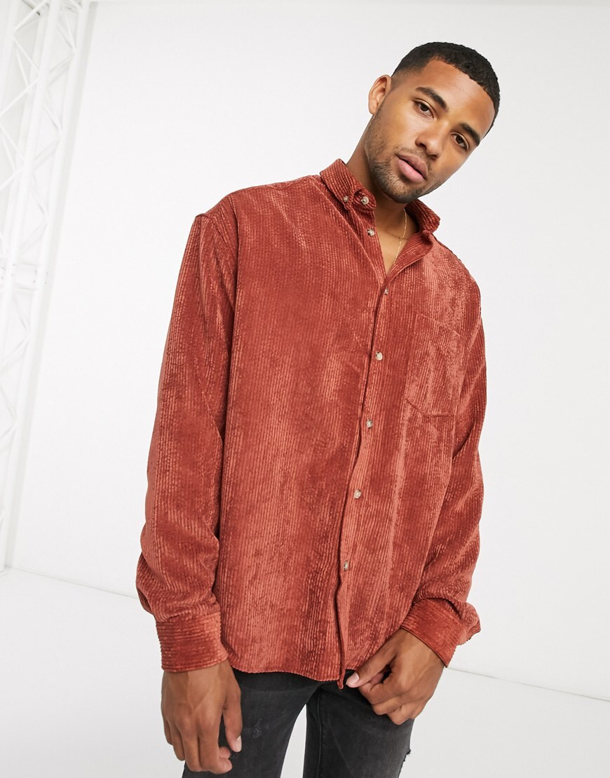 A picture of a rust shirt by ASOS DESIGN | ASOS Style Feed