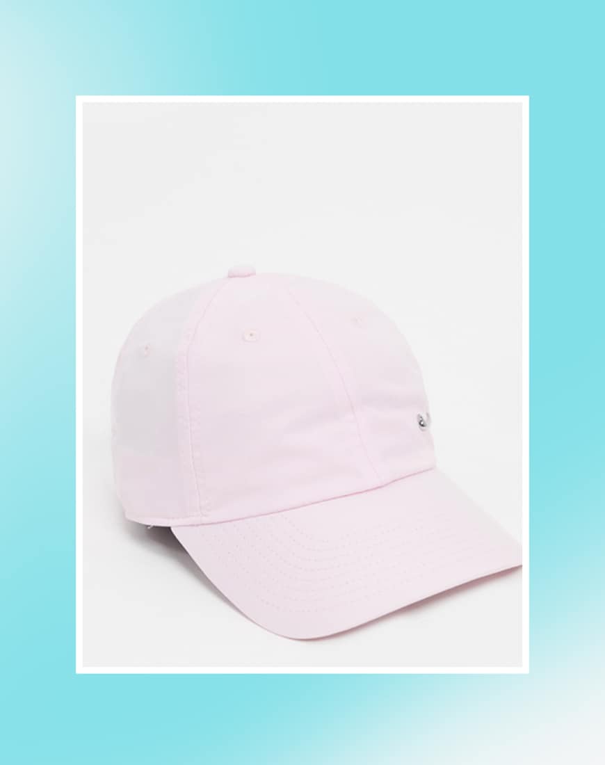 A picture of a pastel pink baseball cap by Nike. Available at ASOS | ASOS Style Feed