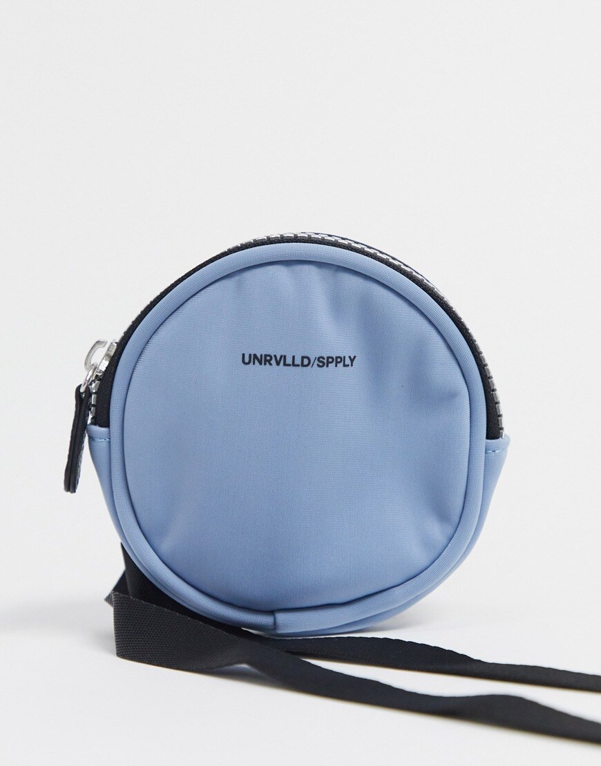 Picture of small blue circle bag by ASOS Design