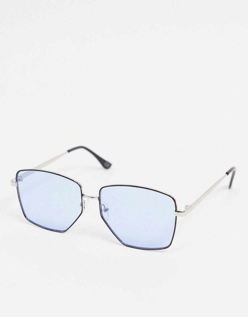 Picture of blue sunglasses by ASOS Design