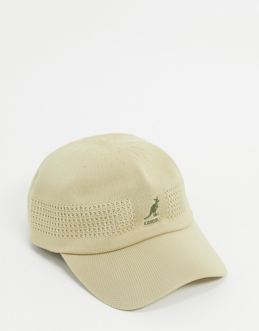 Picture of beige knitted cap by Kangol