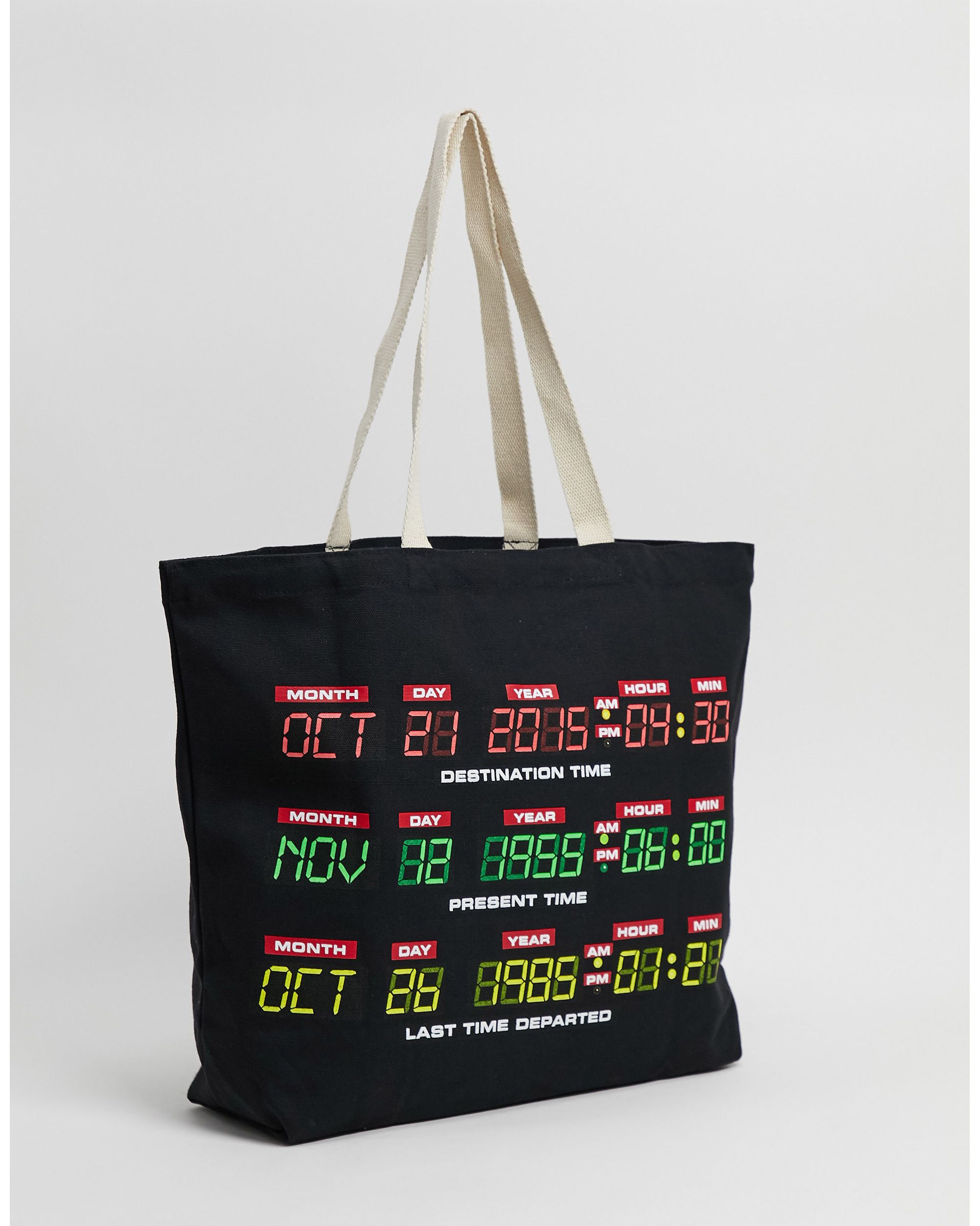 The Hundreds x Back To The Future time travel tote bag