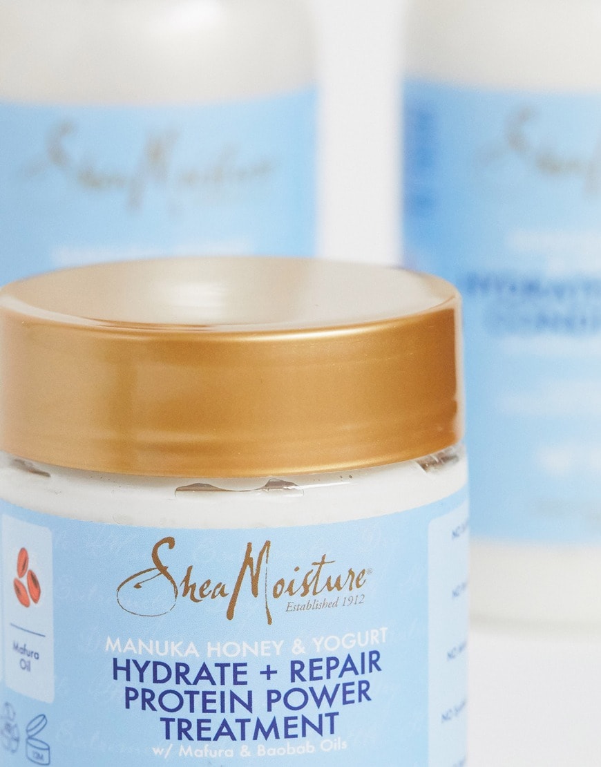 Shea Moisture Manuka Honey & Yogurt hydrate & repair protein power treatment 227g | ASOS Style Feed