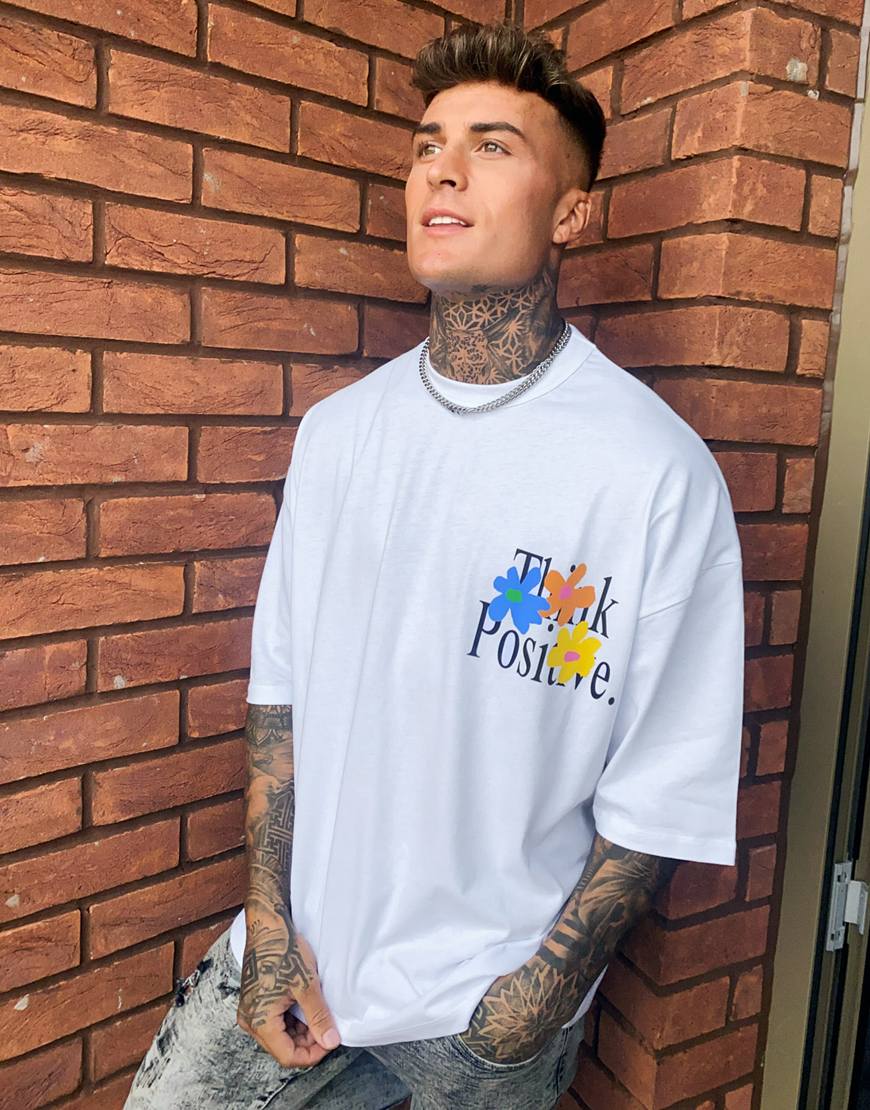 ASOS DESIGN Think Positive T-shirt