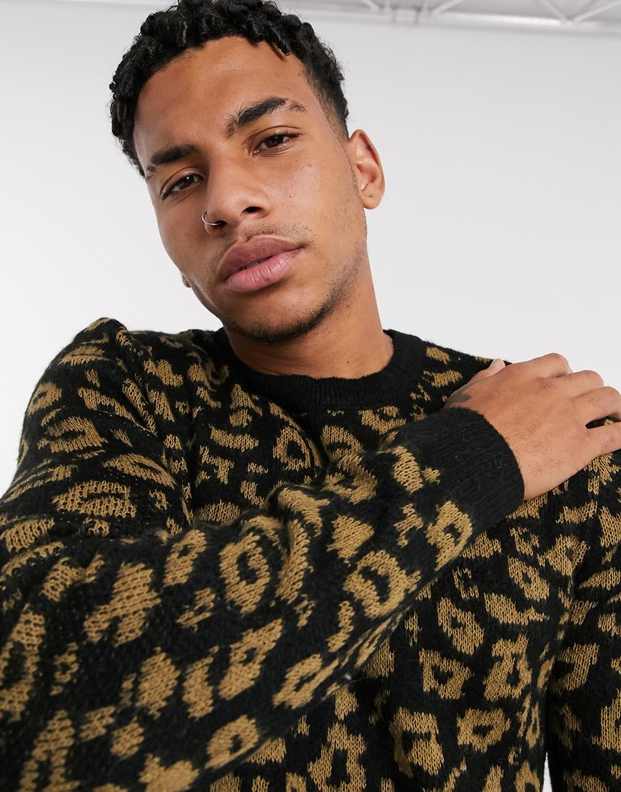 Topman jumper in animal print | ASOS Style Feed