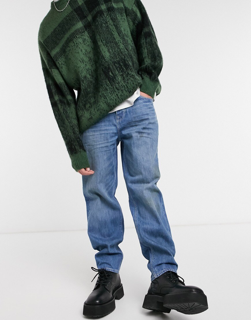 An image of a pair of straight-crop jeans available at ASOS | ASOS Style Feed