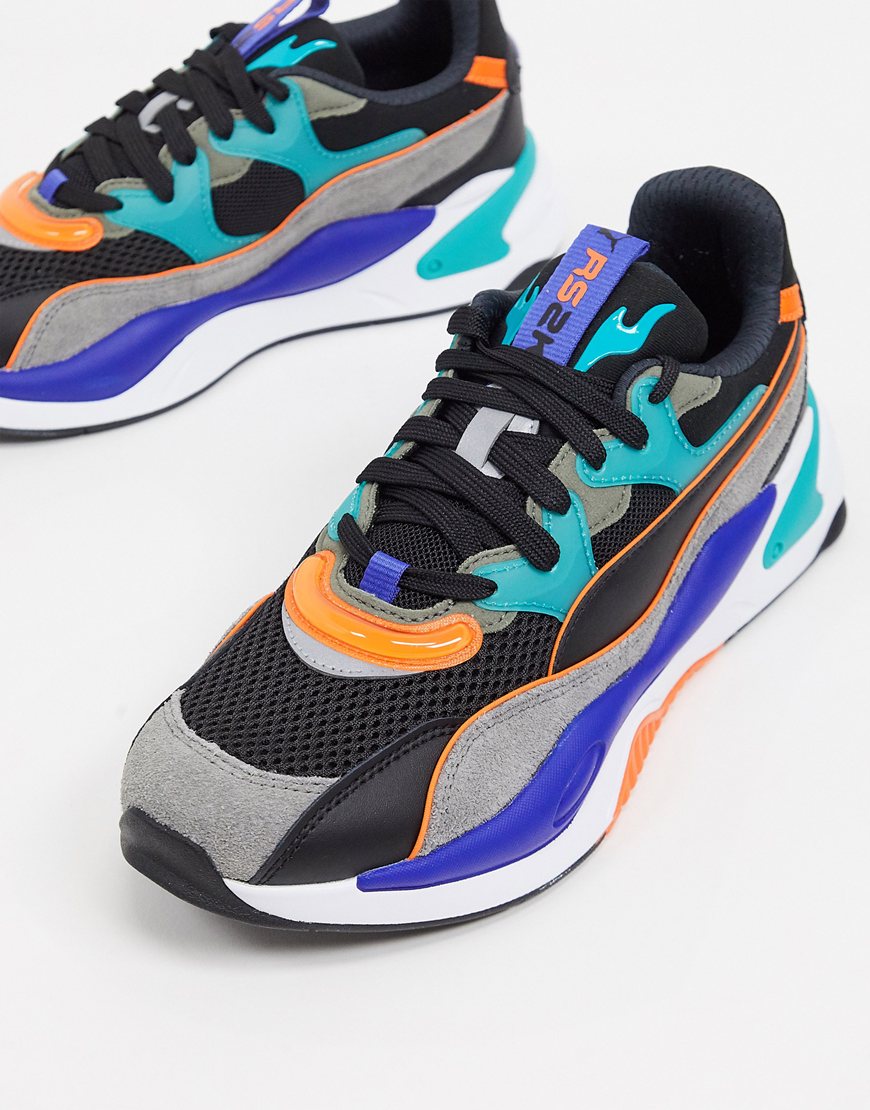Puma RS-2K trainers in grey and blue