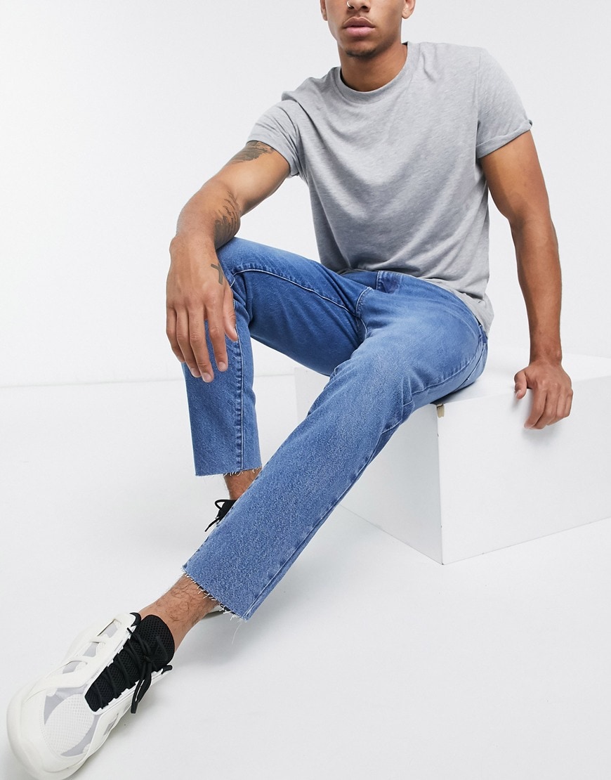 A picture of a model wearing jeans.  Available at ASOS |ASOS Style Feed