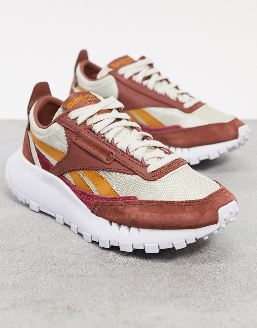 An image of a pair of brown trainers by Reebok | ASOS Style Feed