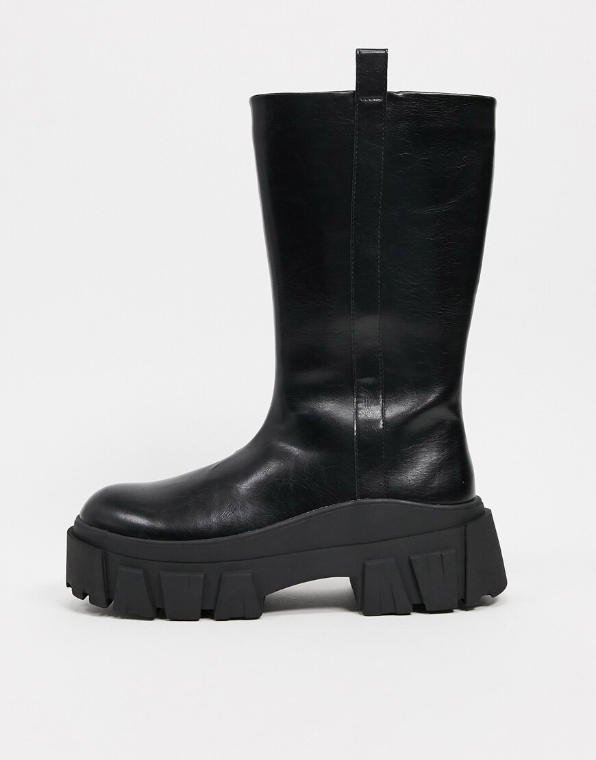 An image of a black boot by ASOS Design | ASOS Style Feed