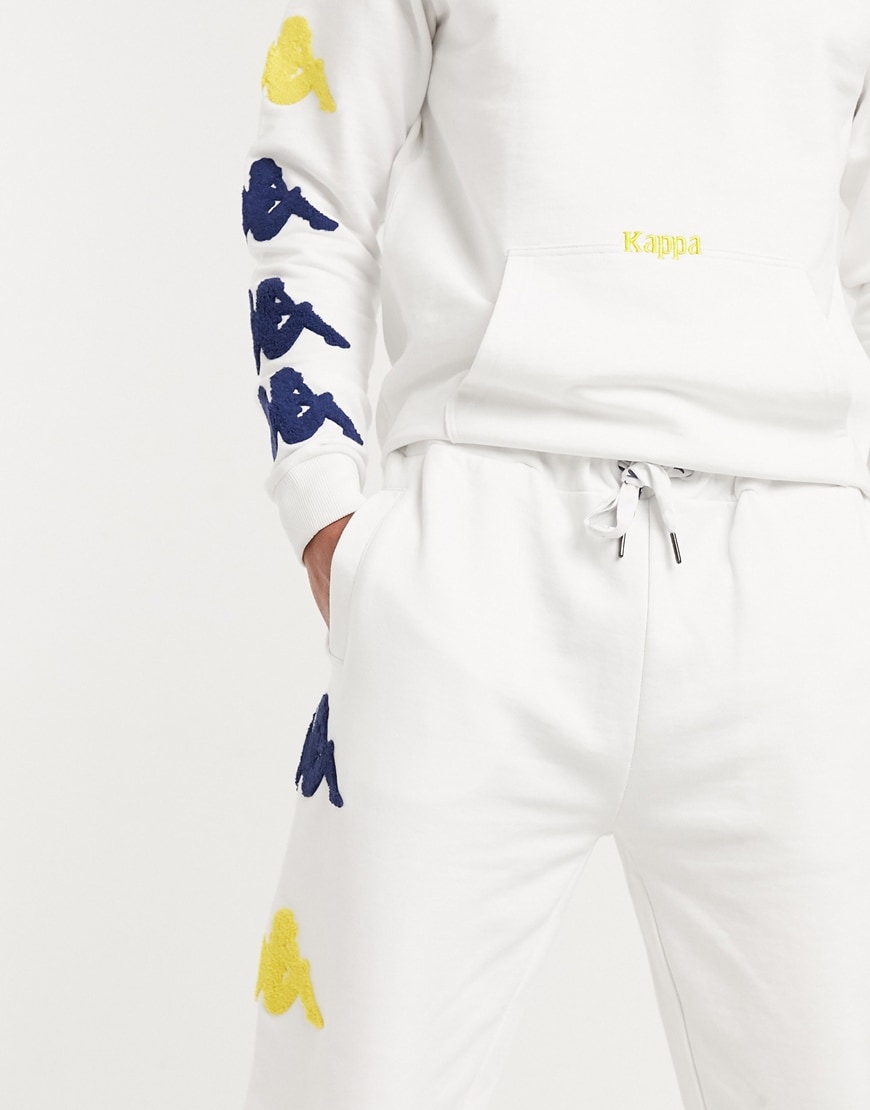 appa Authentic Sand Crumb logo joggers in white | ASOS Style Feed