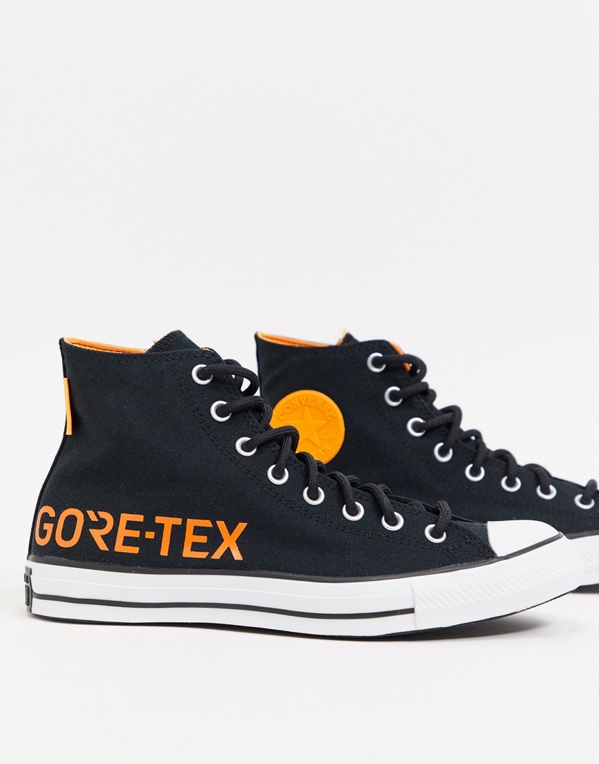 Converse Chuck Taylor All Star Hi Gore-Tex trainers in black | ASOS Style Feed
