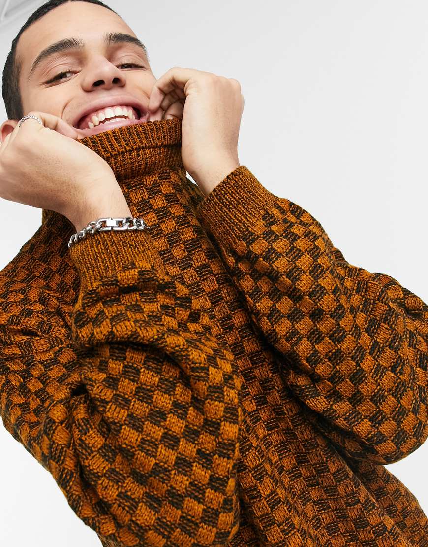 An image of a man wearing a textured sweater by ASOS Design | ASOS Style Feed