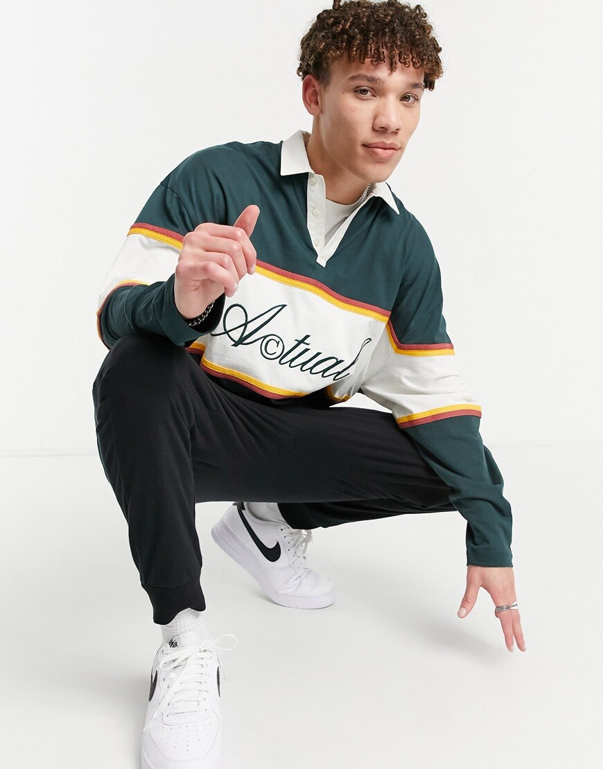 ASOS DESIGN oversized shacket in wool-look ecru and yellow check