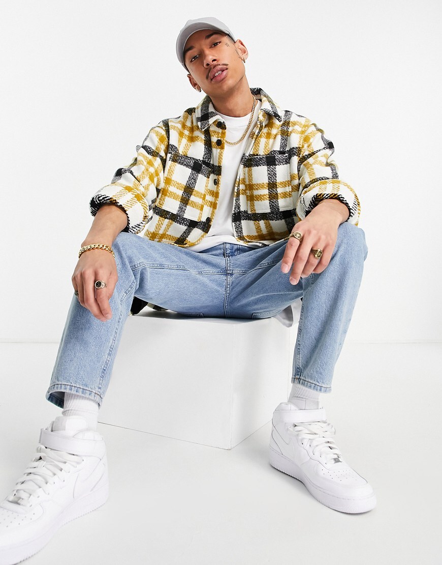 ASOS DESIGN cigarette-fit pants in linen look